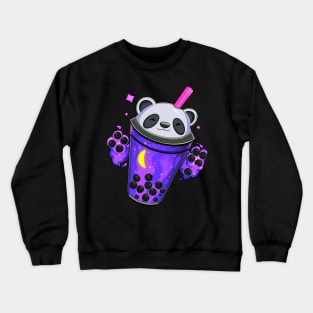 Starry Panda Bubble Tea - Sapphire Witch Crewneck Sweatshirt